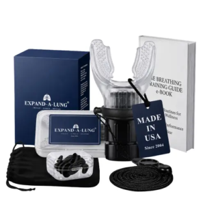 Standard product photograph of the entire Expand-A-Lung bundle on a plain white background.